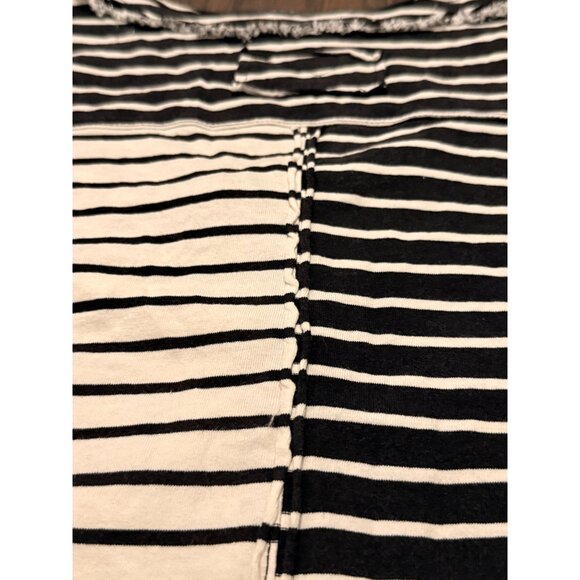 White Birch Black & White Striped Flowy Top Size 1XL Cotton & Rayon Blend Boho - Picture 10 of 13